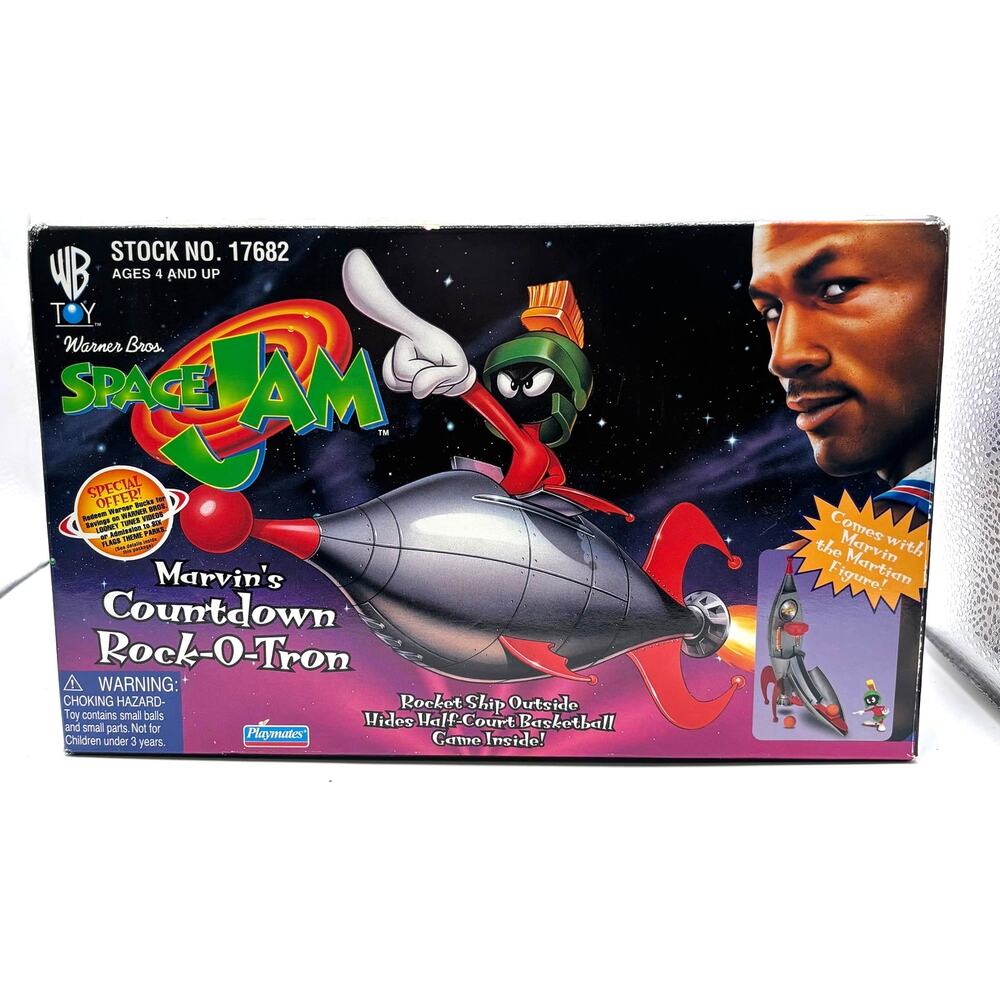 Space Jam Marvin’s Countdown Rock-O-Tron Half Court Basketball1996